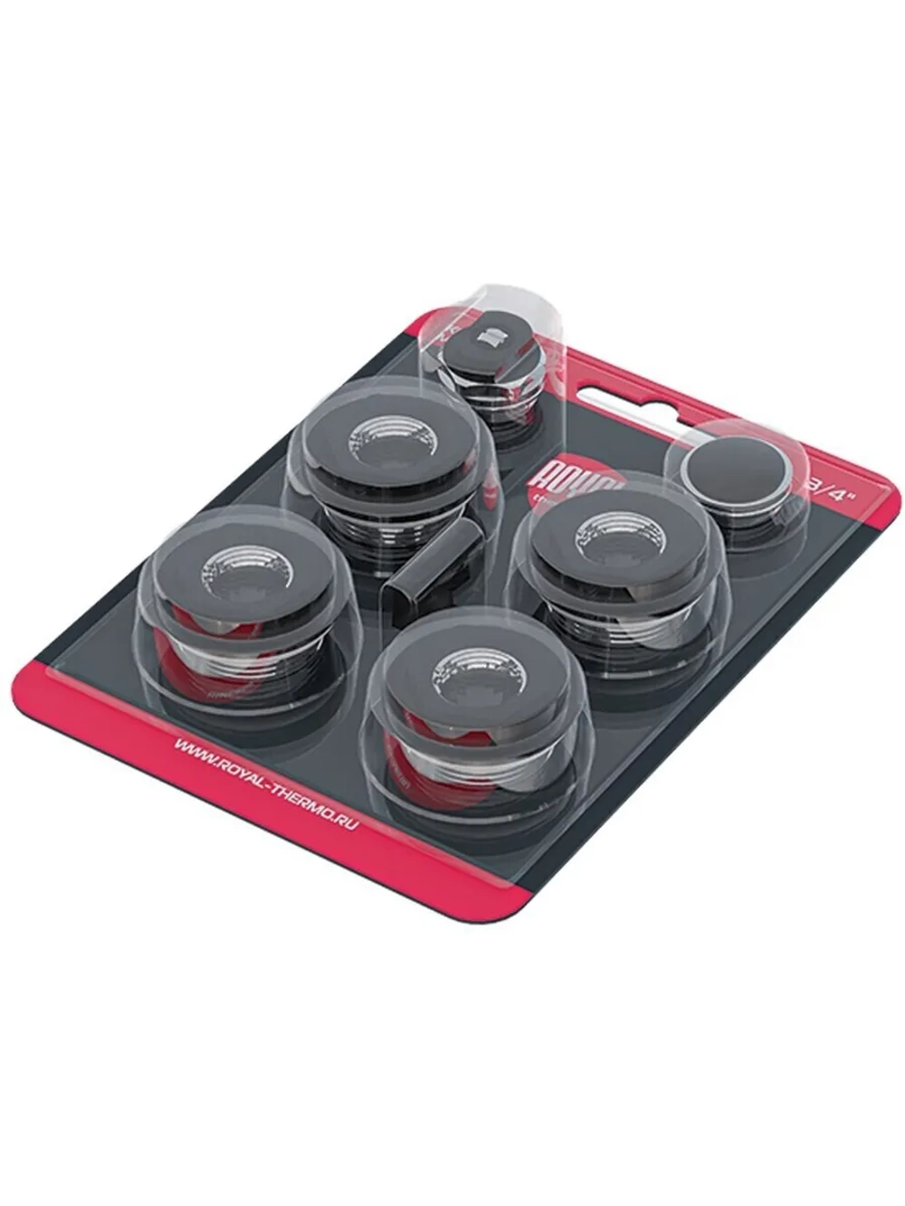Комплект монтажный ROYAL THERMO 1x3/4 черный НС-1614228