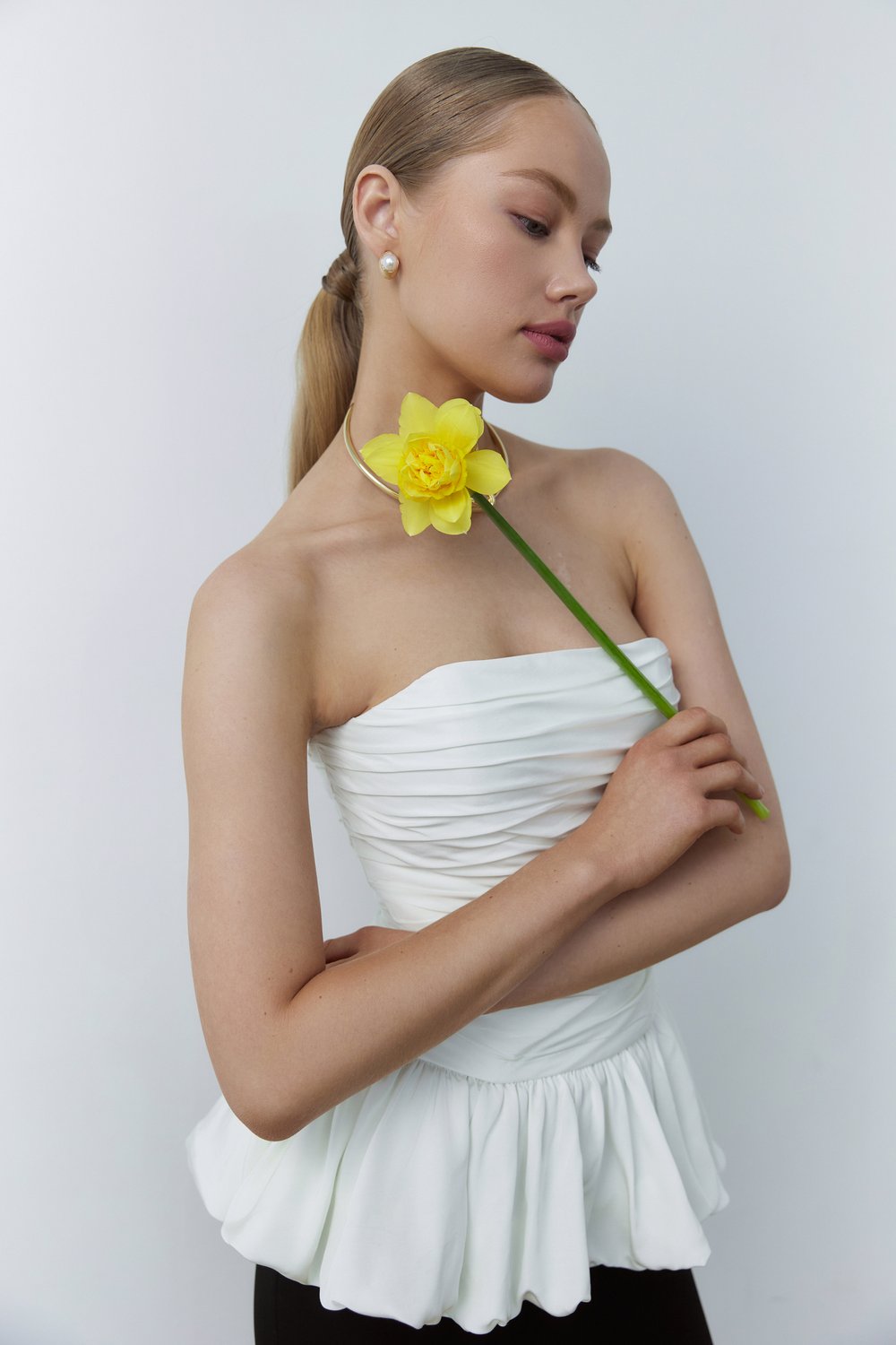 Корсет с драпировкой