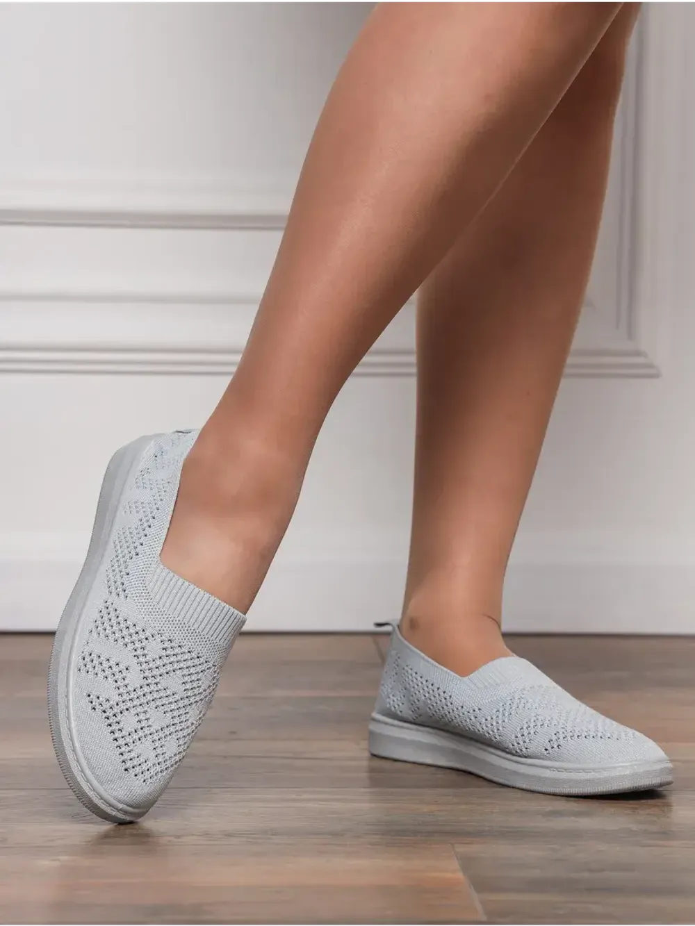 Мокасины летние текстильные