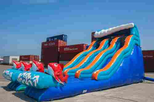 Надувная водная горка «Горка рыбки», 11*5,5*6 м