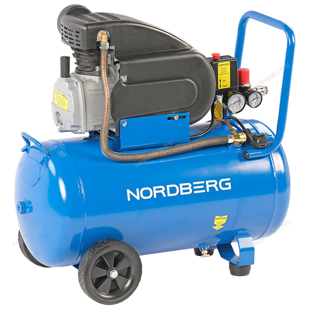 NORDBERG (NCE50/240) Компрессор поршневой 220В, ресив. 50л, 240л/мин
