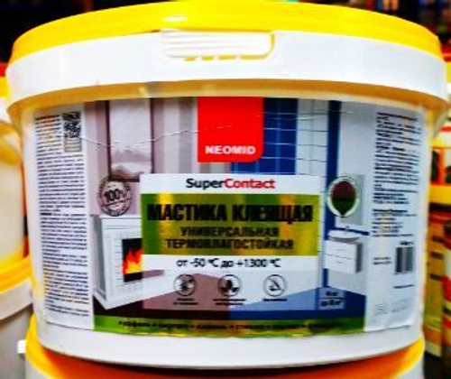 Мастика клеящая 1,5 кг термовлагос-я Neomid Super contact