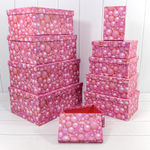 Коробка 34 х 26 х 15.3 см Набор 10 шт "Шары" (Розовый)