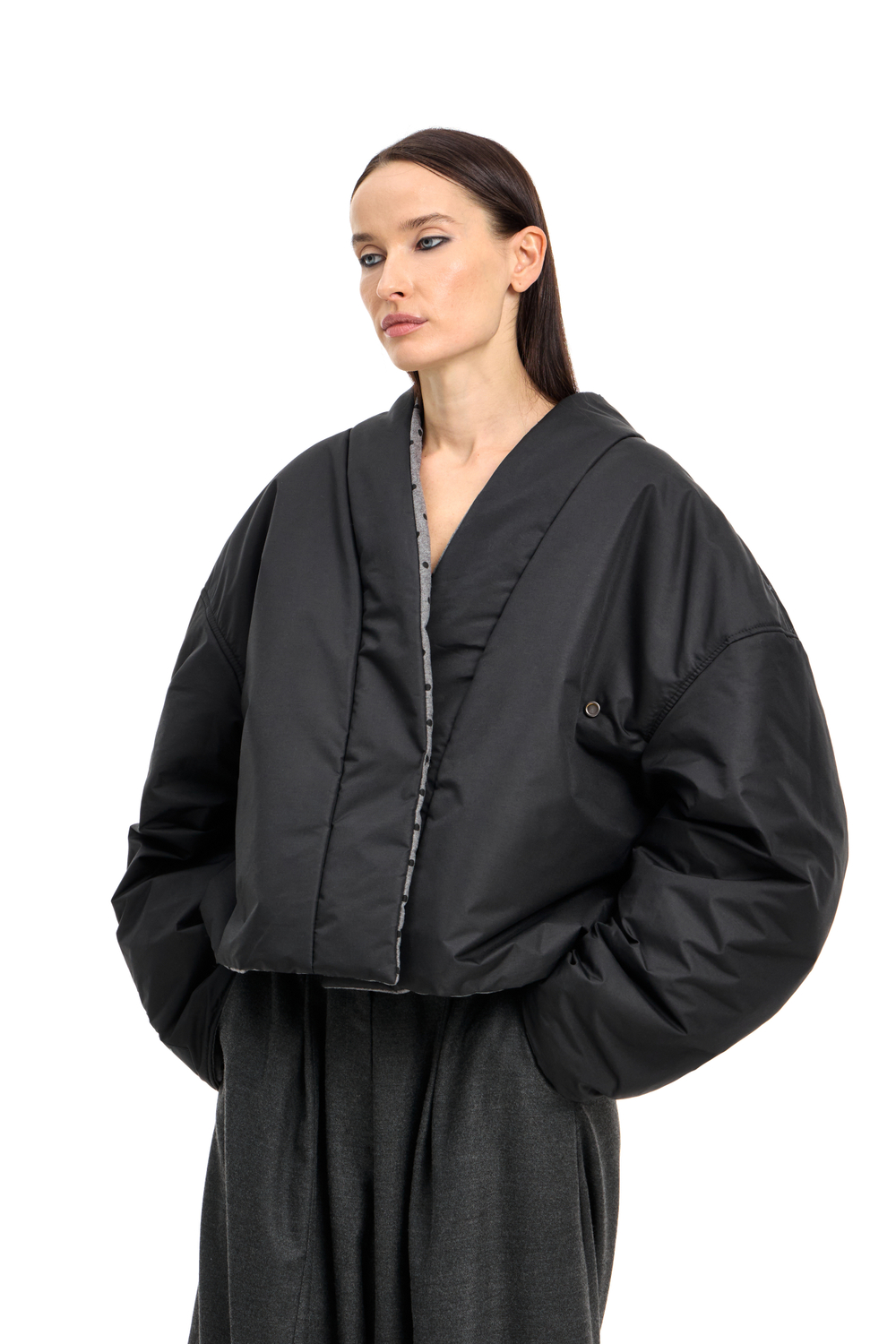 Куртка двусторонняя TULUP graphite/black