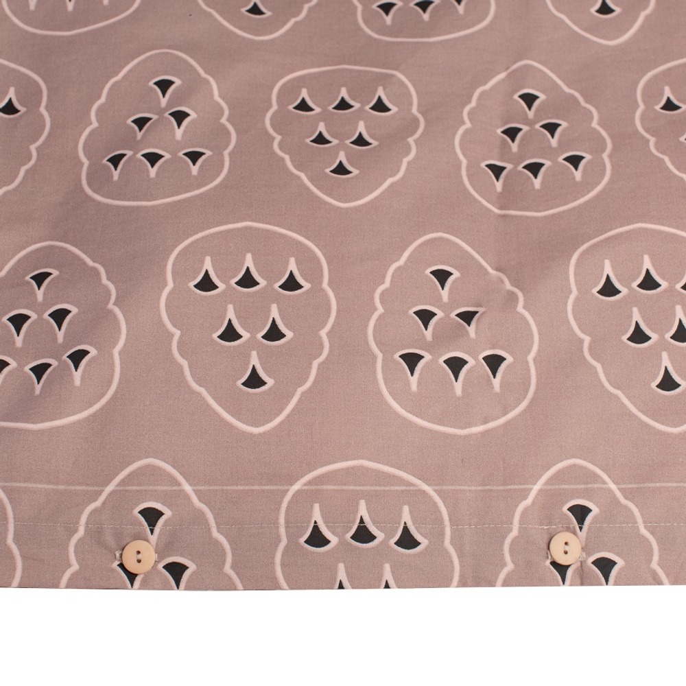 Комплект постельного белья из перкаля с принтом "Симметрия леса" из коллекции russian north, 200х220 см