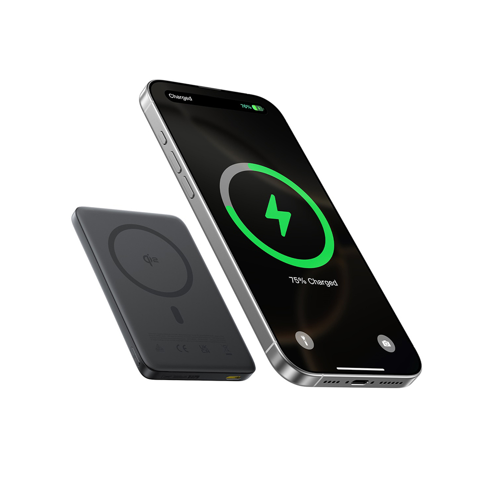 Портативный внешний аккумулятор Baseus PicoGo AM41 Ultra-Slim Qi2 Magnetic 10000mAh 27W Cosmic Black