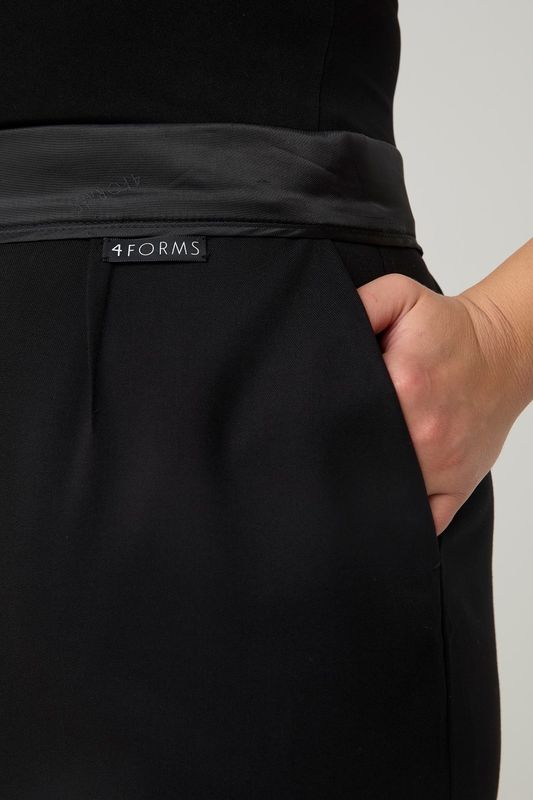 Юбка прямая "Inside out", черный