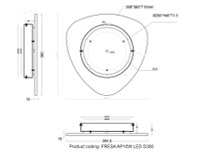 Бра Crystal Lux FRESA AP10W LED D380WHITE