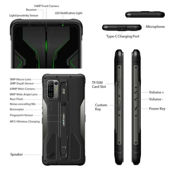 Ulefone Armor 10 5G 8/128GB Black (черный)