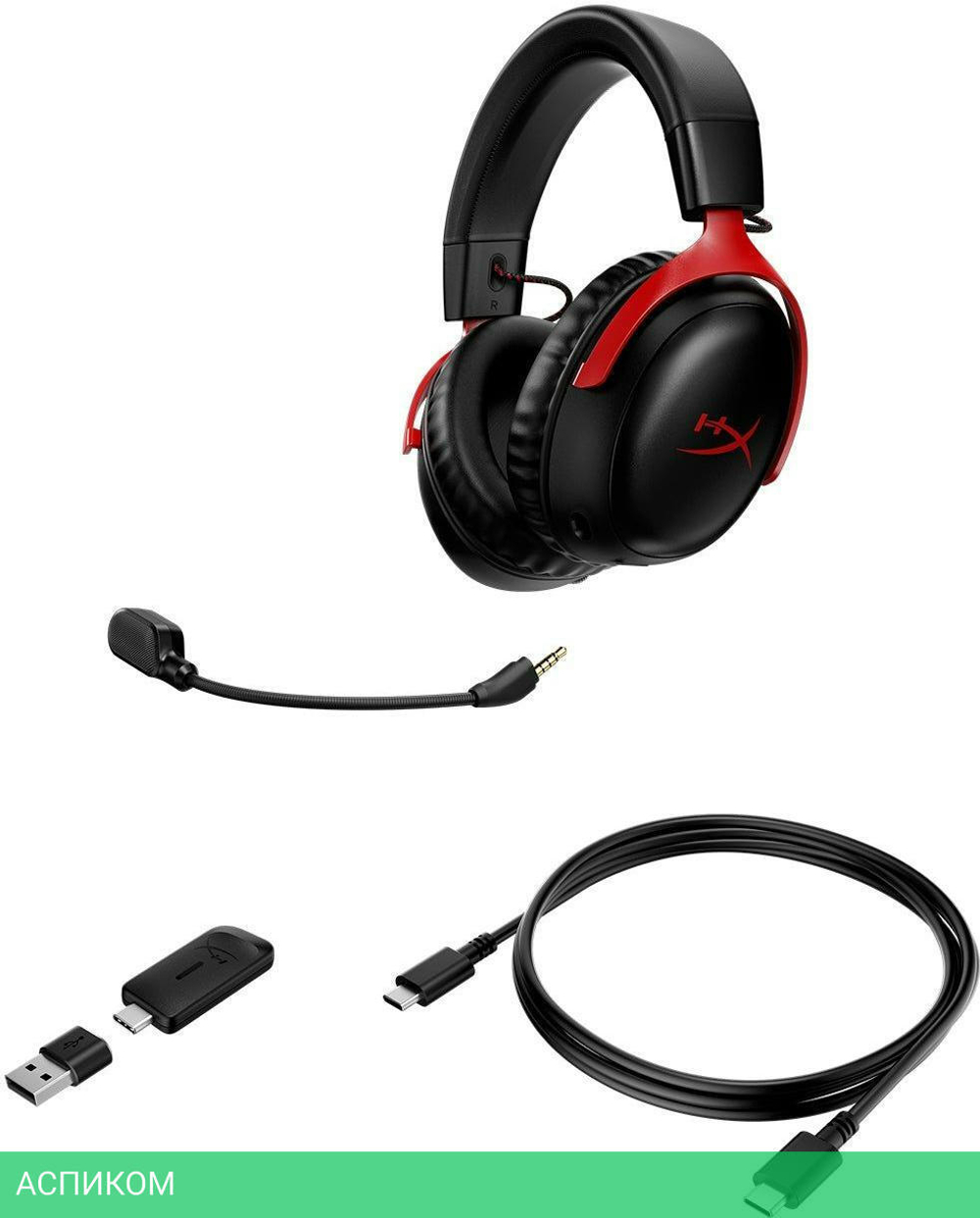 Гарнитура HyperX Cloud III Wireless черный/красный (77Z46AA)