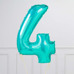 FM Шар 40" / 102 см "Цифра 4" Тиффани (БГ-60)