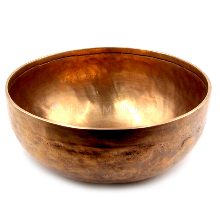 Чаша поющая ручная ковка 9 металлов вес от 2001 до 2500г золотистая d - 27 см h - 12 см