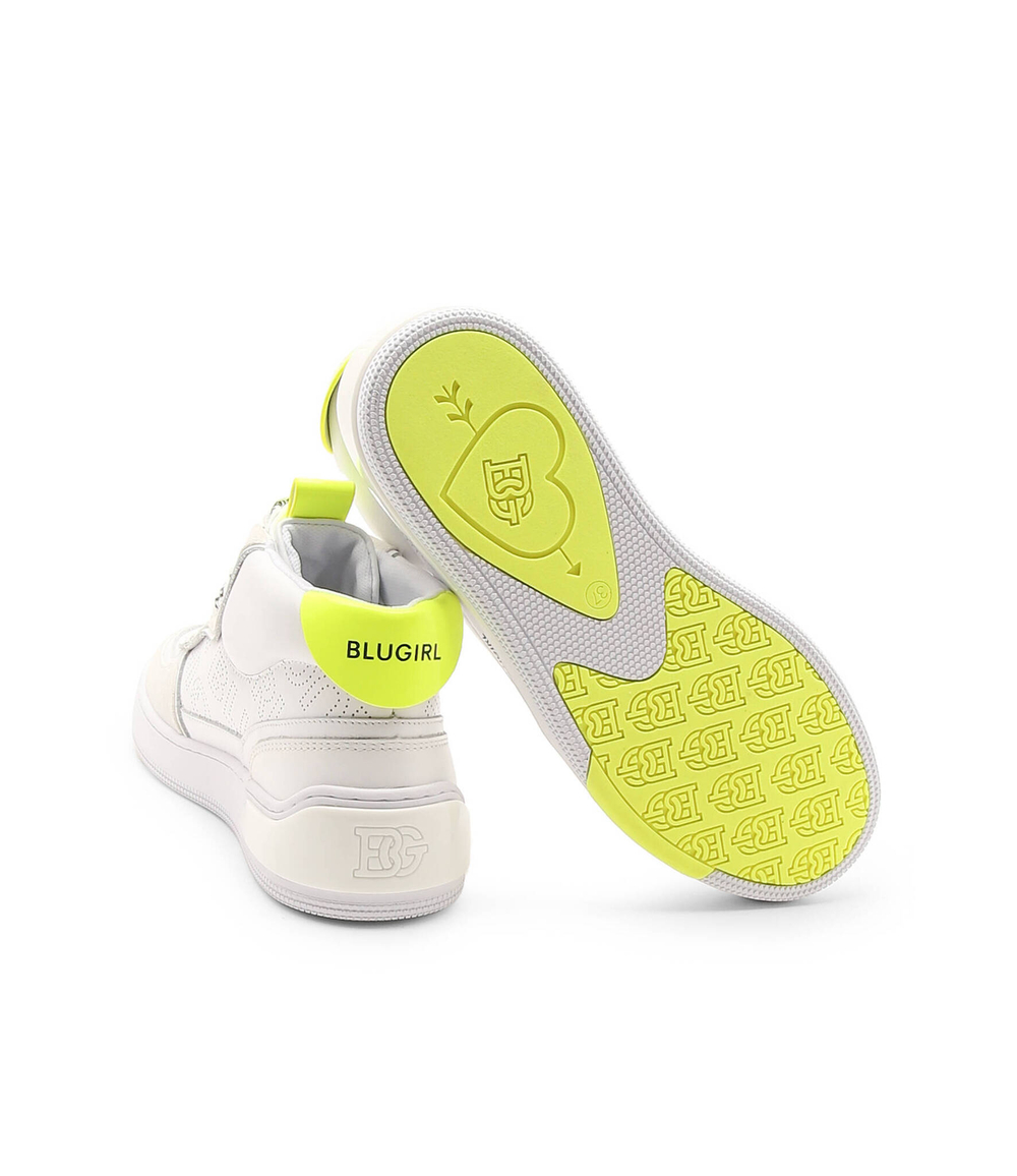 Кожаные кроссовки BluGirl Blumarine - белый(6A2511 PX246)