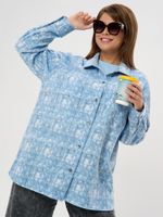 Рубашка Вселенная Виотекс ГОЛУБОЙ