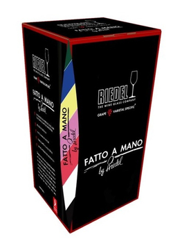 Fatto a Mano - Фужер Champagne Wine Glass 445 мл хрустальное стекло с оранжевой ножкой (stemglass)