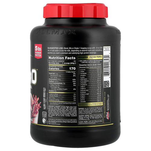 ALLMAX, Hexapro™, высокопротеиновая нежирная мука, со вкусом шоколада, 2,27 кг (5 фунтов)