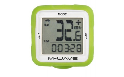 Велокомпьютер X-IV SILICON зеленыйM-WAVE