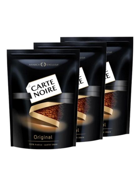 Кофе растворимый Carte Noire Original, пакет 150 г 3 шт