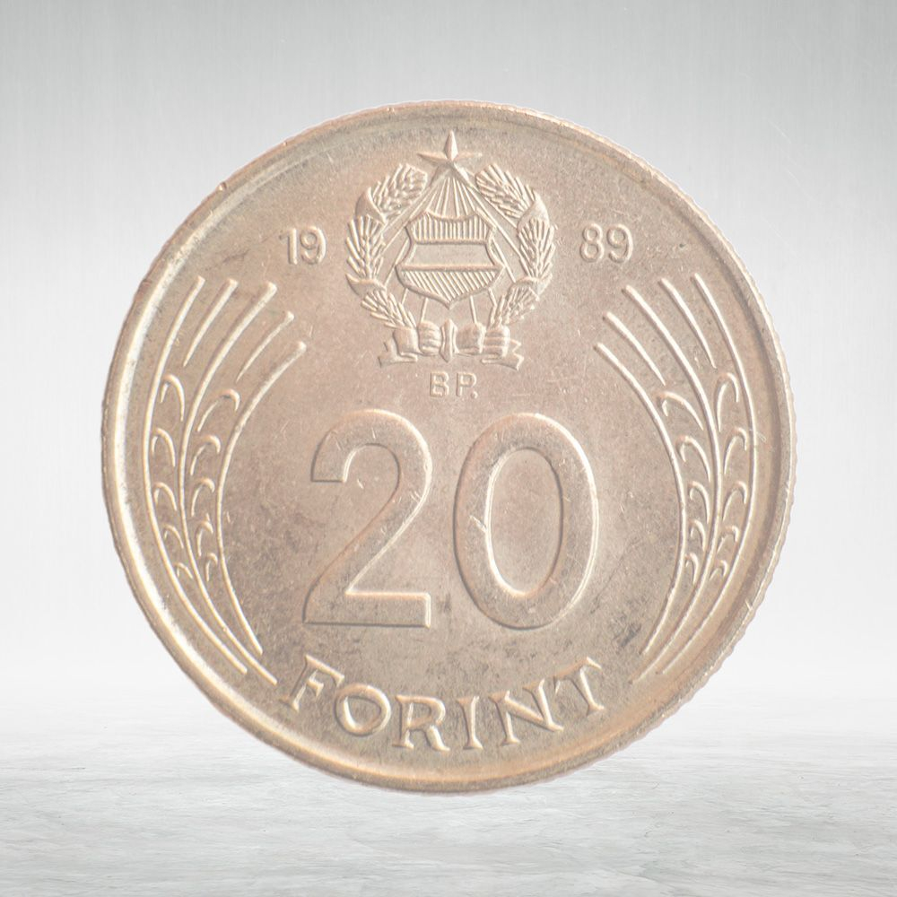 Hungary, 20 Forint, 1989, VF