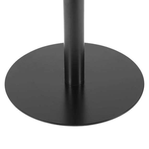 Обеденный стол Calgary Ø80 см, черный меламин