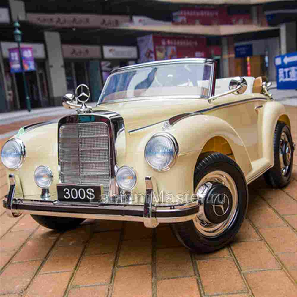 Детский электромобиль "Mercedes-Benz", LS-618, бежевый