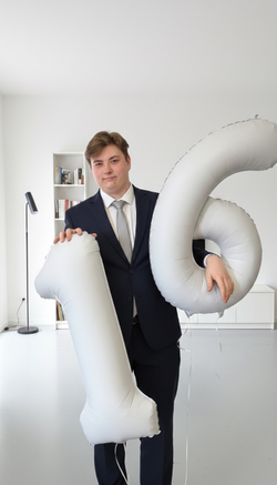 Набор белых цифр