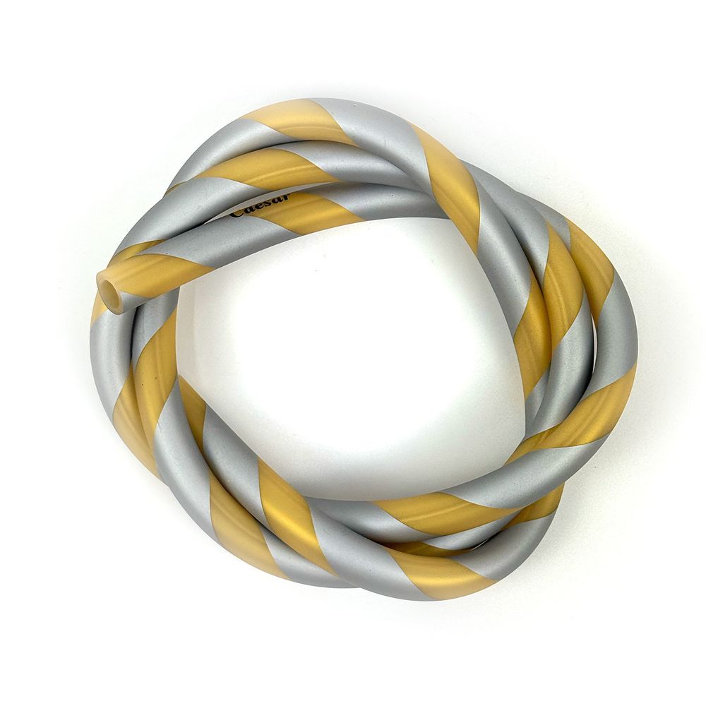 Wąż Caesar Matt Striped - Silver/Golden