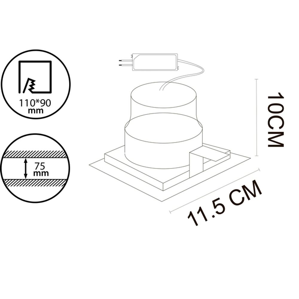 Точечный встраиваемый светильник Arte Lamp