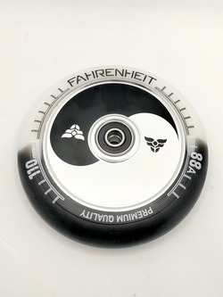 Колесо Fahrenheit Инь-Янь 110*24 mm Hollow core, черный/белый