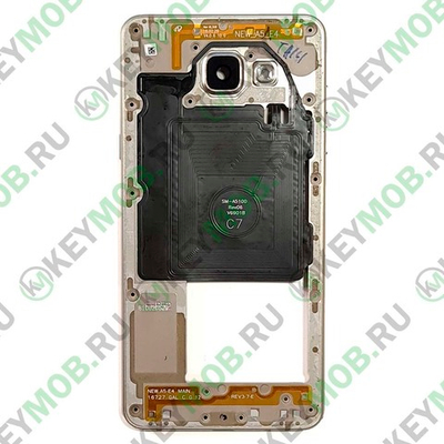 Средняя часть для телефона Samsung Galaxy A5 2016 (A510F), Золотая