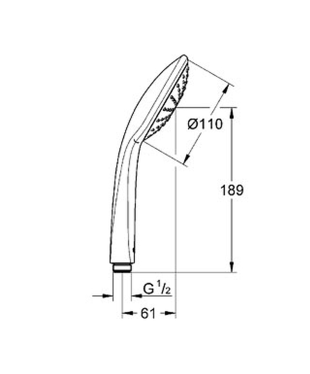 Душевая система Grohe Eurosmart 124440 Хром