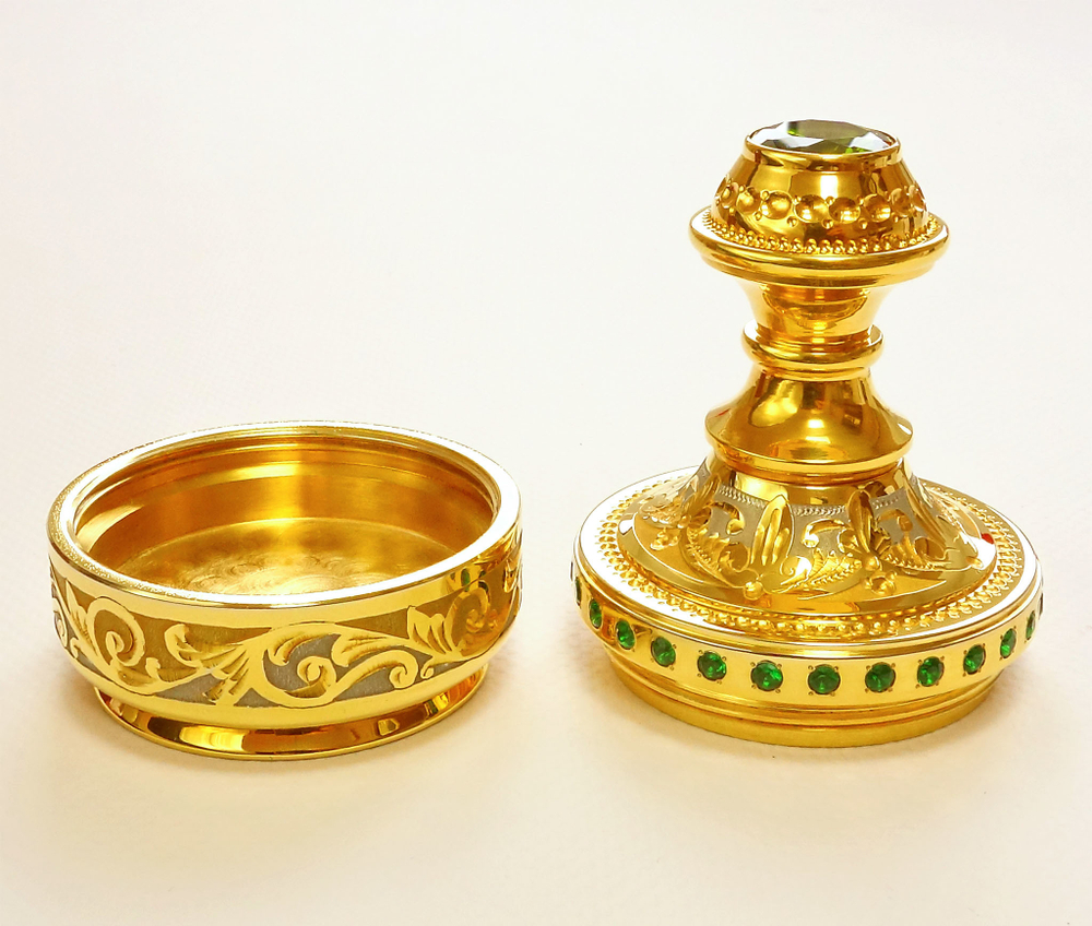 Оснастка печати  №2 (зеленые фианиты)