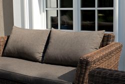 "Капучино Сингл" лаунж-зона из искусственного ротанга, цвет коричневый