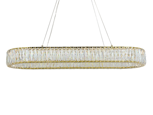 Подвесная светодиодная люстра Newport CRYSTAL 8240N/90 oval gold, М0071033