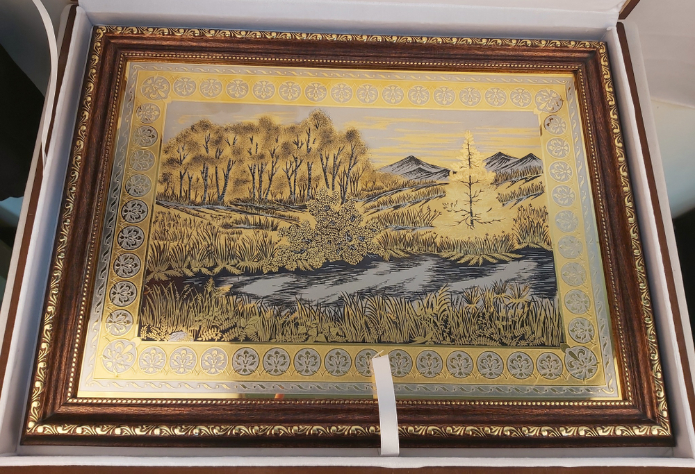 Златоустовская гравюра "Природа России"