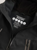 Куртка непромокаемая с флисовой подкладкой и капюшоном для мальчика Next Q51-539, Черный