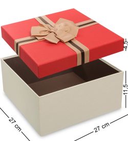 Packing Symphony WF-80-B Набор коробок из 3шт «Квадрат» цв.беж./красн.