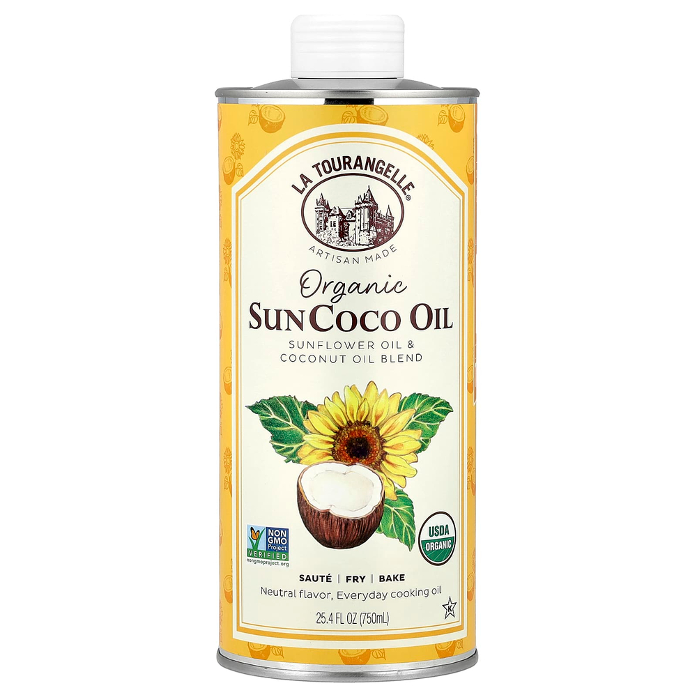 La Tourangelle, SunCoco, органическая смесь подсолнечного и кокосового масел, 750 мл