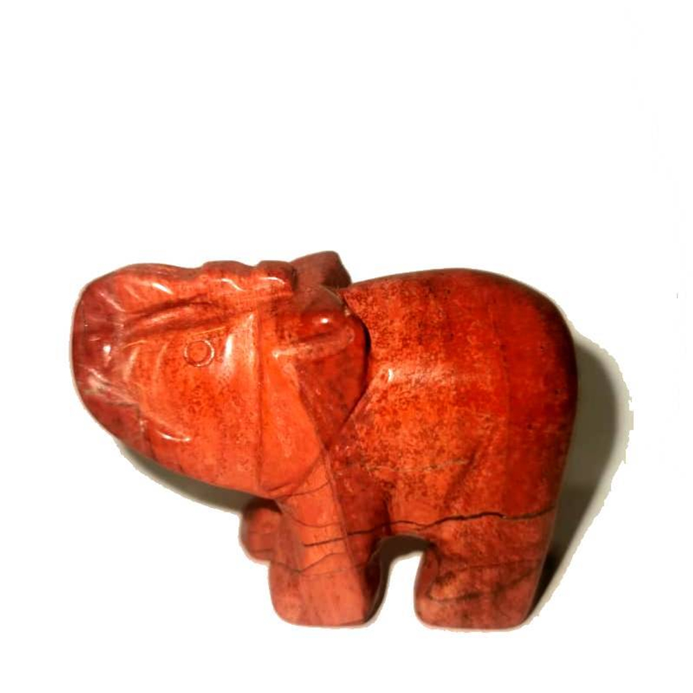 Слон "Герас" яшма красная
