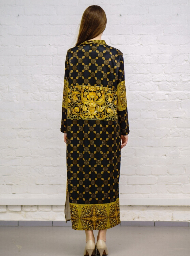 Платье "Византия 2", по мотивам русского золотного шитья в церковных одеяниях