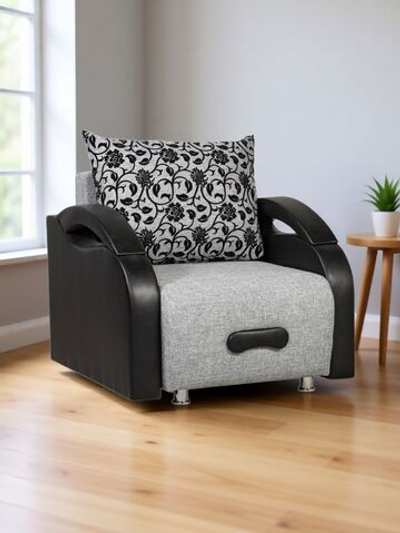 Кресло-кровать, Юпитер Аслан Серый, 96х90х80 см, для дома, дачи, балкона