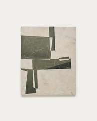 Fida Зеленый абстрактный холст 118 x 94 см