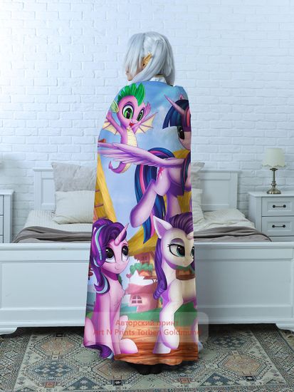 Плед Пони арт. 119 (велсофт), 150х130 и 200х140 см