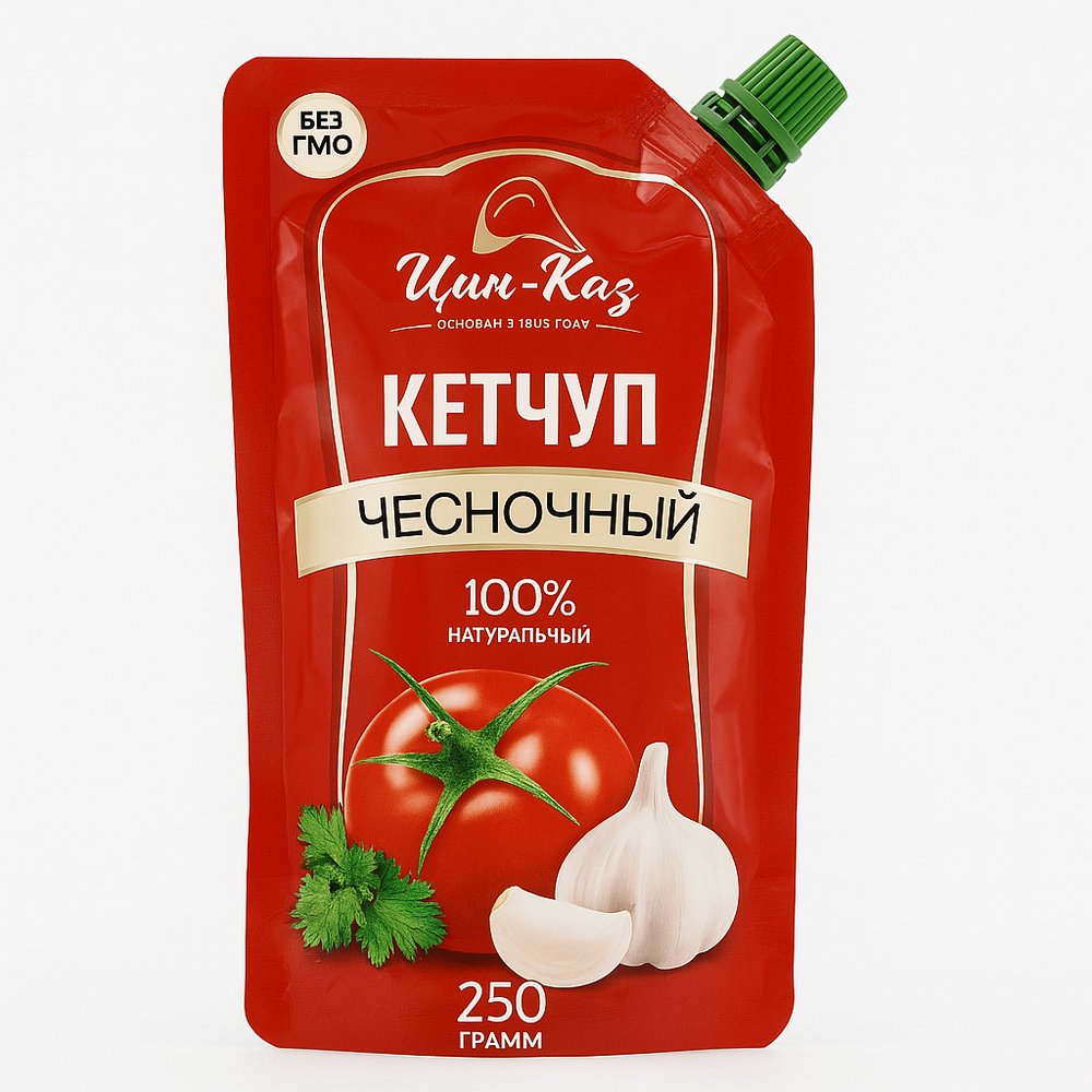 Кетчуп Цин-Каз Чесночный 250 гр