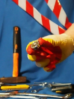 Неодимовый магнит с отверстием зенковкой А25 мм 4 шт.