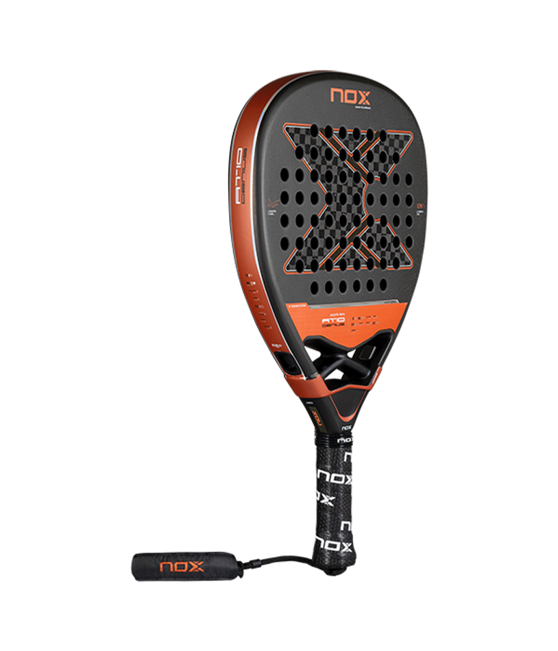 Ракетка NOX AT10 Genius Attack 12K 2025 — мощность и спин Agustín Tapia