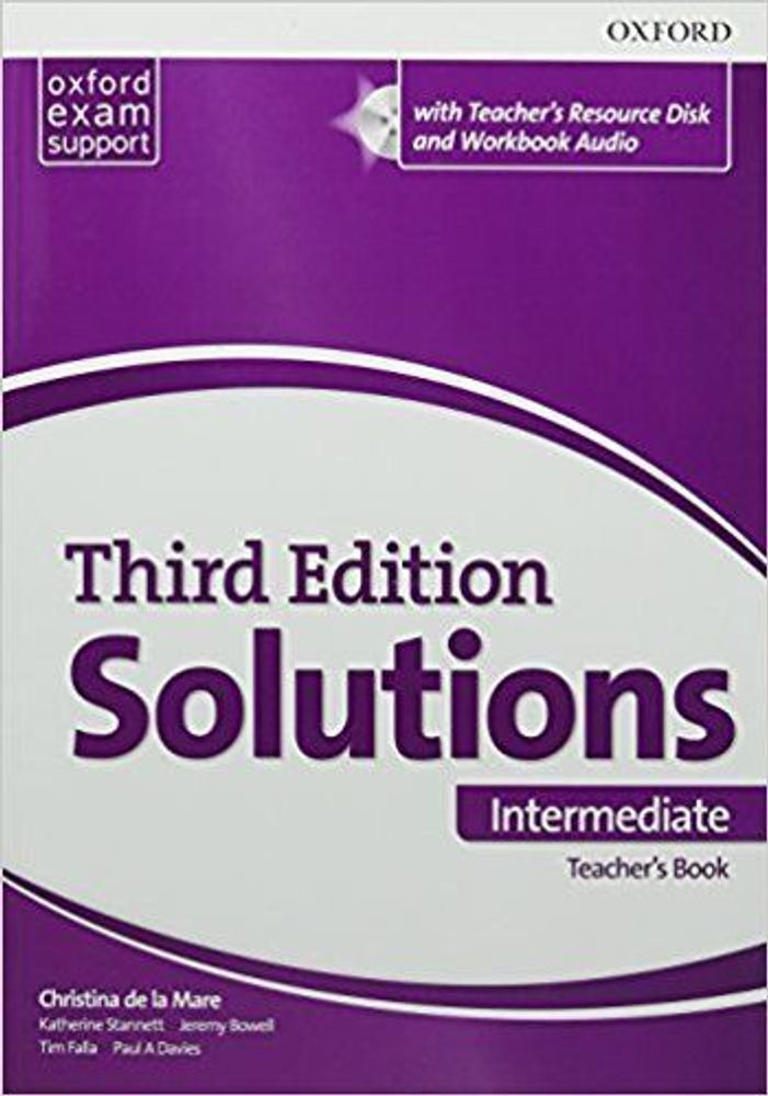 SOLUTIONS 3ED INT книга для учителя (TB &amp; TEACH.RES.CD-ROM PACK)