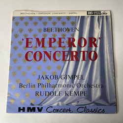 Винтажная виниловая пластинка LP Beethoven Бетховен, Jakob Gimpel, Berlin Philharmonic Orchestra, Rudolf Kempe Emperor Concerto (Англия 1964)