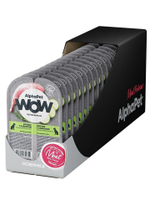 Влажный полнорационный корм для собак AlphaPet WOW, кролик и кабачок ломтики в соусе 100гр. 15 упаковок