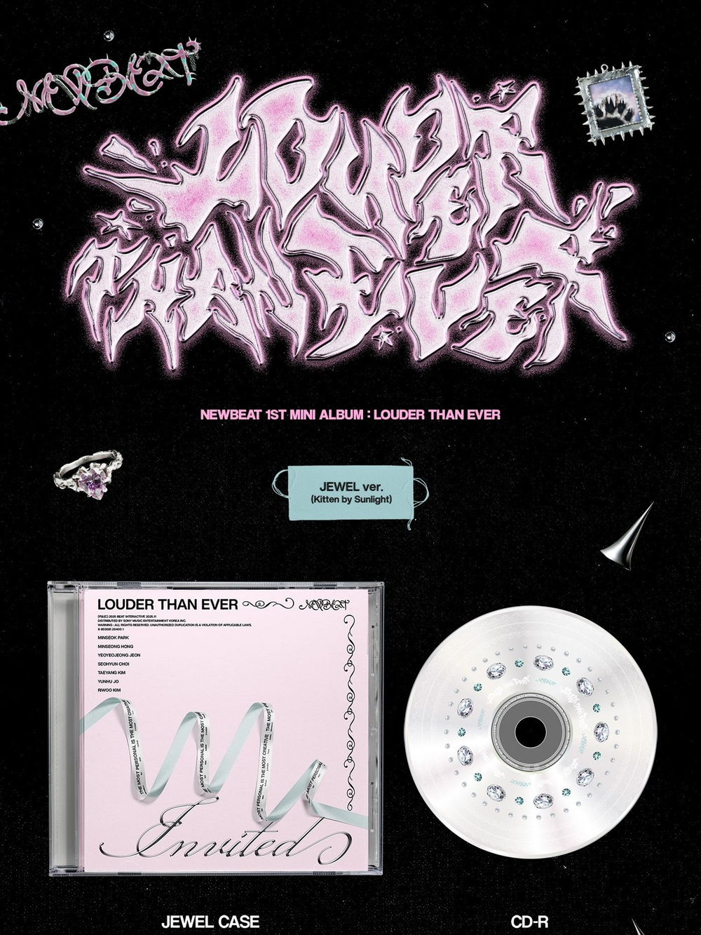 Альбом NEWBEAT - LOUDER THAN EVER 1st Mini Album JEWEL RANDOM Version